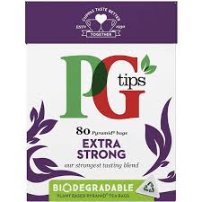 Pg Tips- Extra Strong- 80 Tea Bags 232g | British Depot Main Site